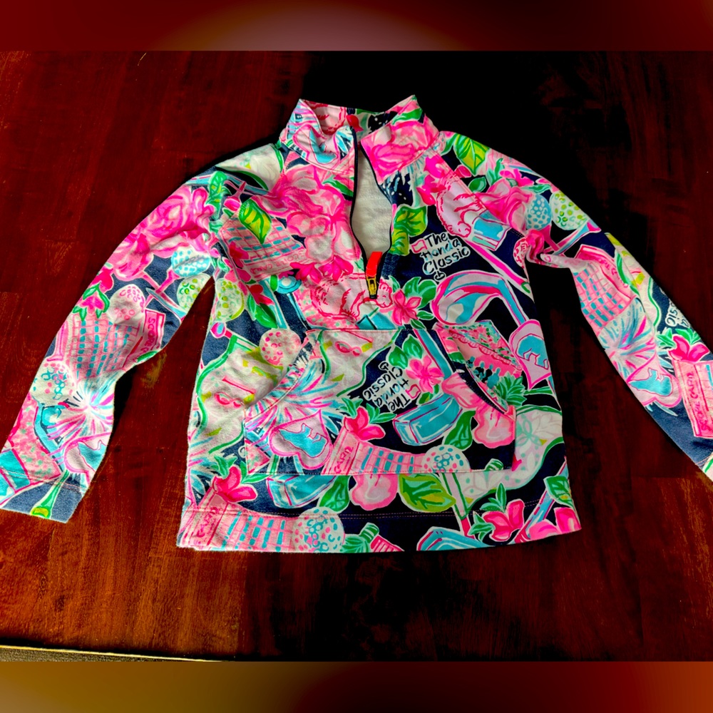Toddler girl Lilly Pulitzer quarter zip